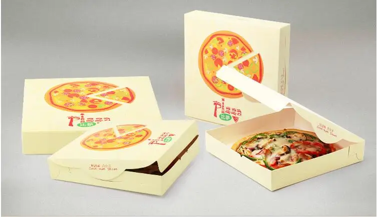 Коробка для пиццы белый картон коробка печати 20 см * 3 8 10 шт. |