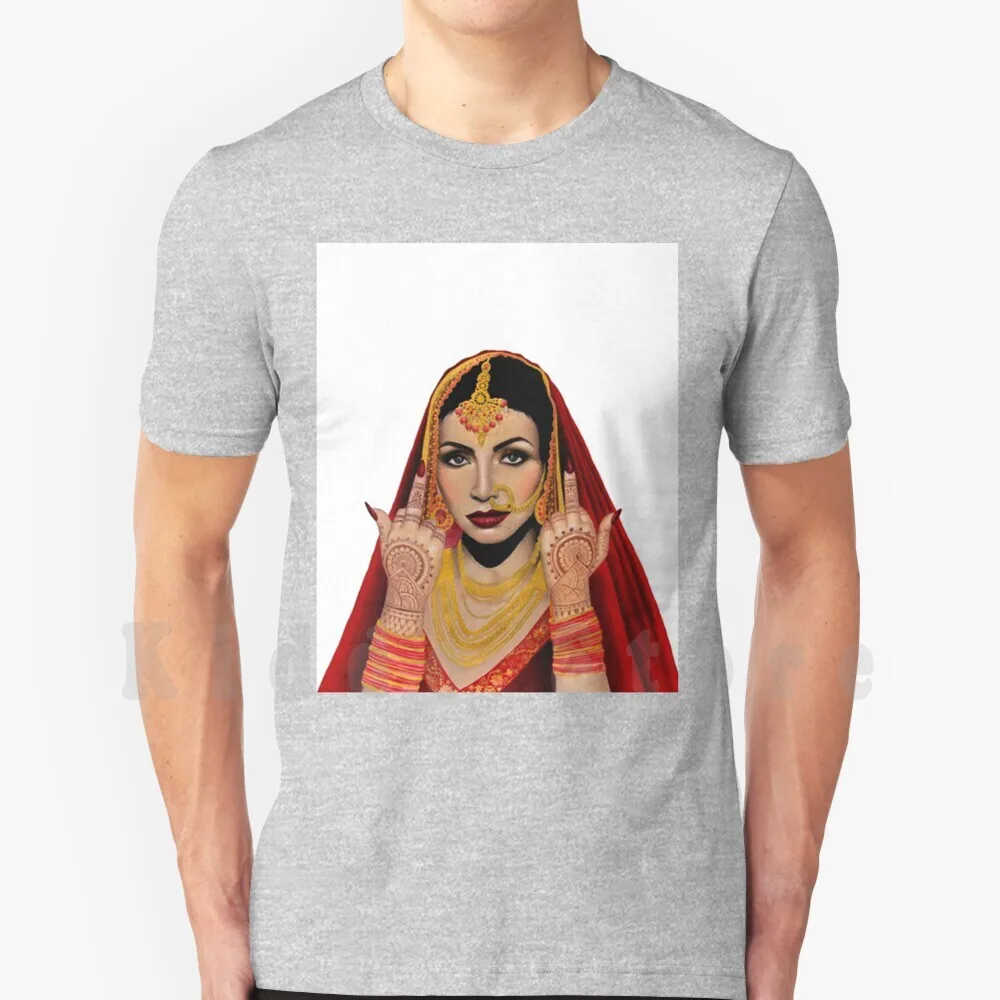 Футболка для невесты 100% хлопок Hibakhanart Hiba Khan Art Not Your Bride |