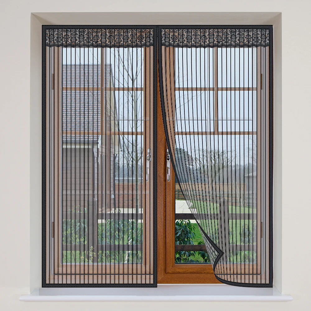 

Summer Anti Mosquito Insect Fly Bug Curtains Magnetic Mesh Net Automatic Closing Door Screen Hands-Free Kitchen Curtain