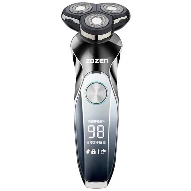 Профессиональная моющаяся Вращающаяся бритва IPX7 Мужская электрическая