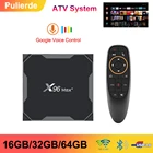 ТВ-приставка X96MAX + A, ТВ-приставка на Android 9,0, 4 ГБ, 64 ГБ, Amlogic S905X3, 4K, H2.65, 1000 м, 2,4 ГГц5 ГГц, Wi-Fi, смарт-приставка 4G, 32G, Bluetooth 4,0