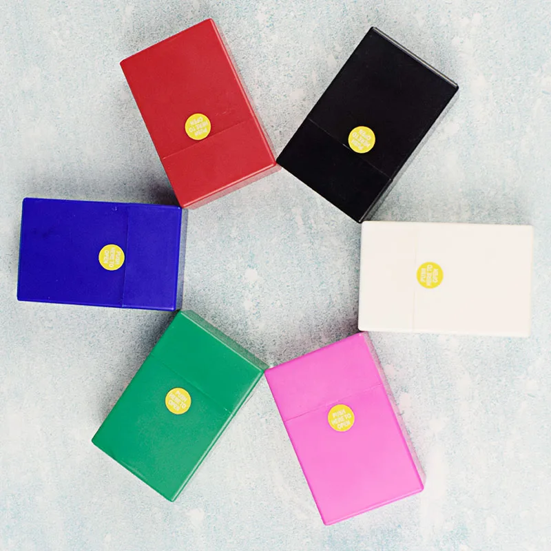 Однотонный портативный чехол для сигарет контейнер хранения Подарочная коробка