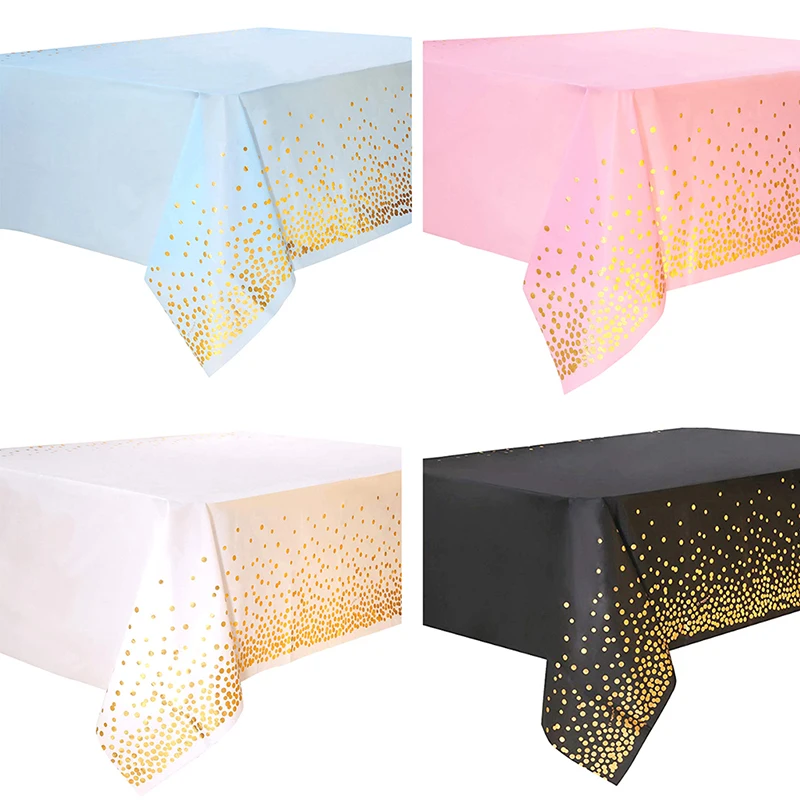 

Disposable Tablecloth Adult Happy Birthday Decor Kids Wedding Birthday Gift 137*273cm