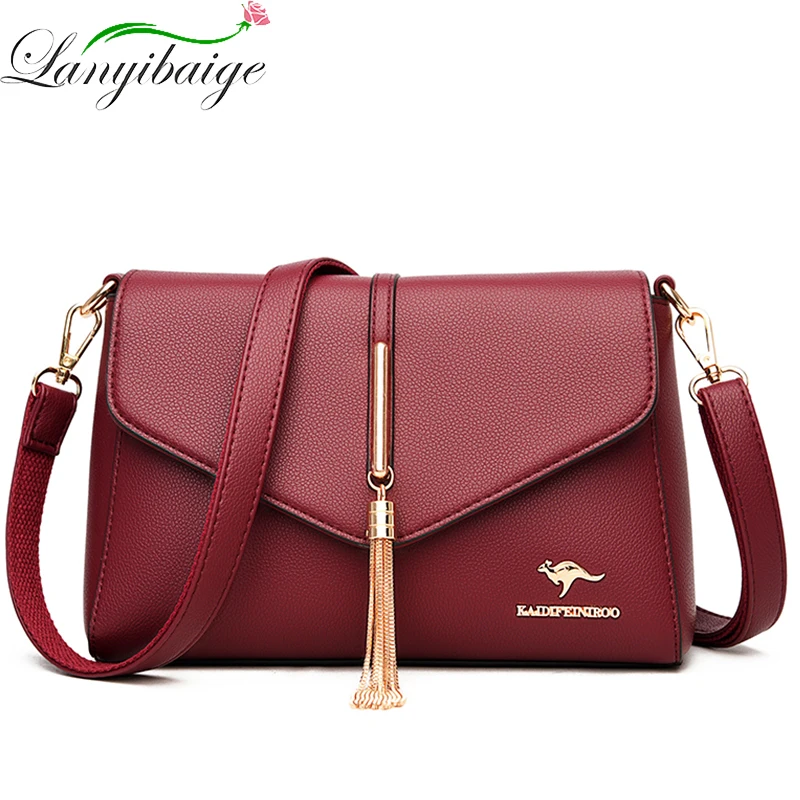 

Luxury Women Messenger Bags High Capacity Female PU Leather Handbags Crossbody Bags For Women Shoulder Bag Famous Brand Designer