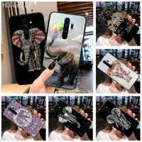 huagetop indian animal elephant totem luxury unique phone cover for redmi note 9 8 8t 8a 7 6 6a go pro max redmi 9 k20 k30
