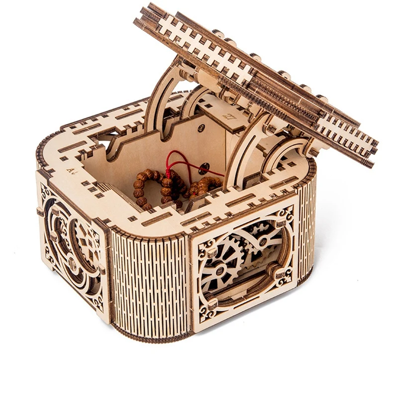 Деревянные головоломки модели строительные блоки-DIY собранные