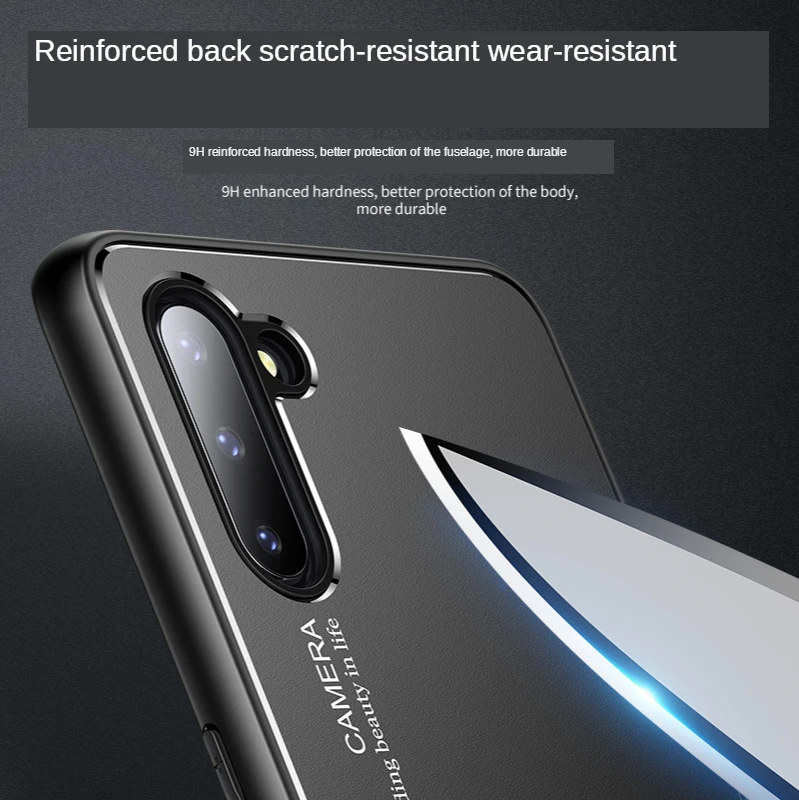 

Full Protective Armor Cover Luxury Fashion Shockproof Bumper For Samsung Note 8 Note 9 Note 10 Cases Soft Coque Metal Phone Case