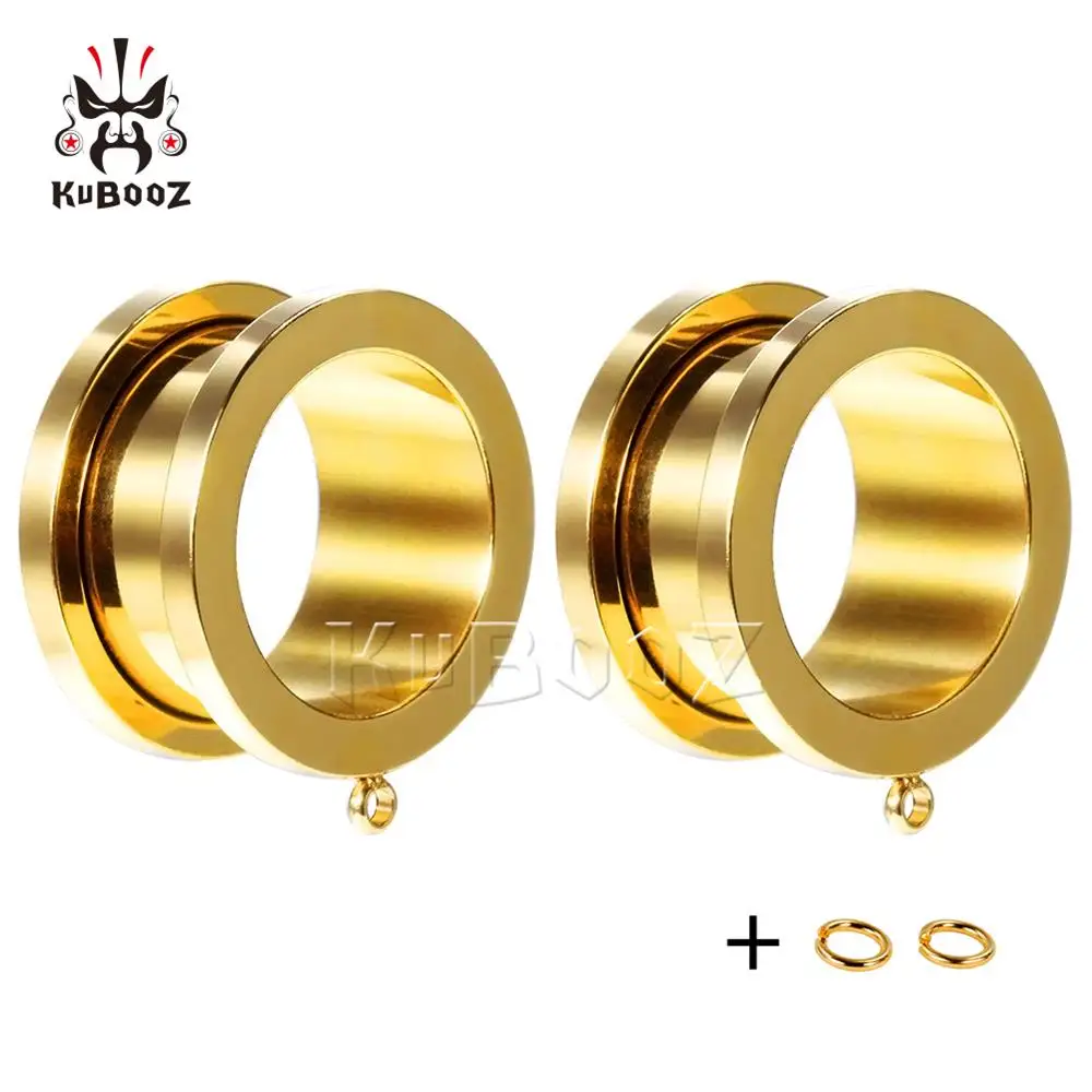 Style3 Kubooz Новая Мода пирсинг в уши, туннели расширители для ушей хирургические Stianless стальные классические gugues Muiti Coloer - Окраска металла: Style3