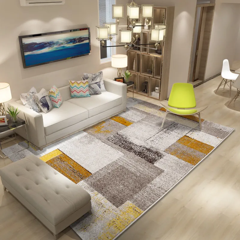 Современный короткий ковер для гостиной домашний декор коврик спальни дивана