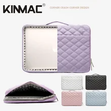 Kinmac 브랜드 노트북 가방, 여성용 자수 핸드백 케이스, 맥북 에어 프로 13.3 서류 가방 드롭, 12,13.3,14,15.4,15.6 인치