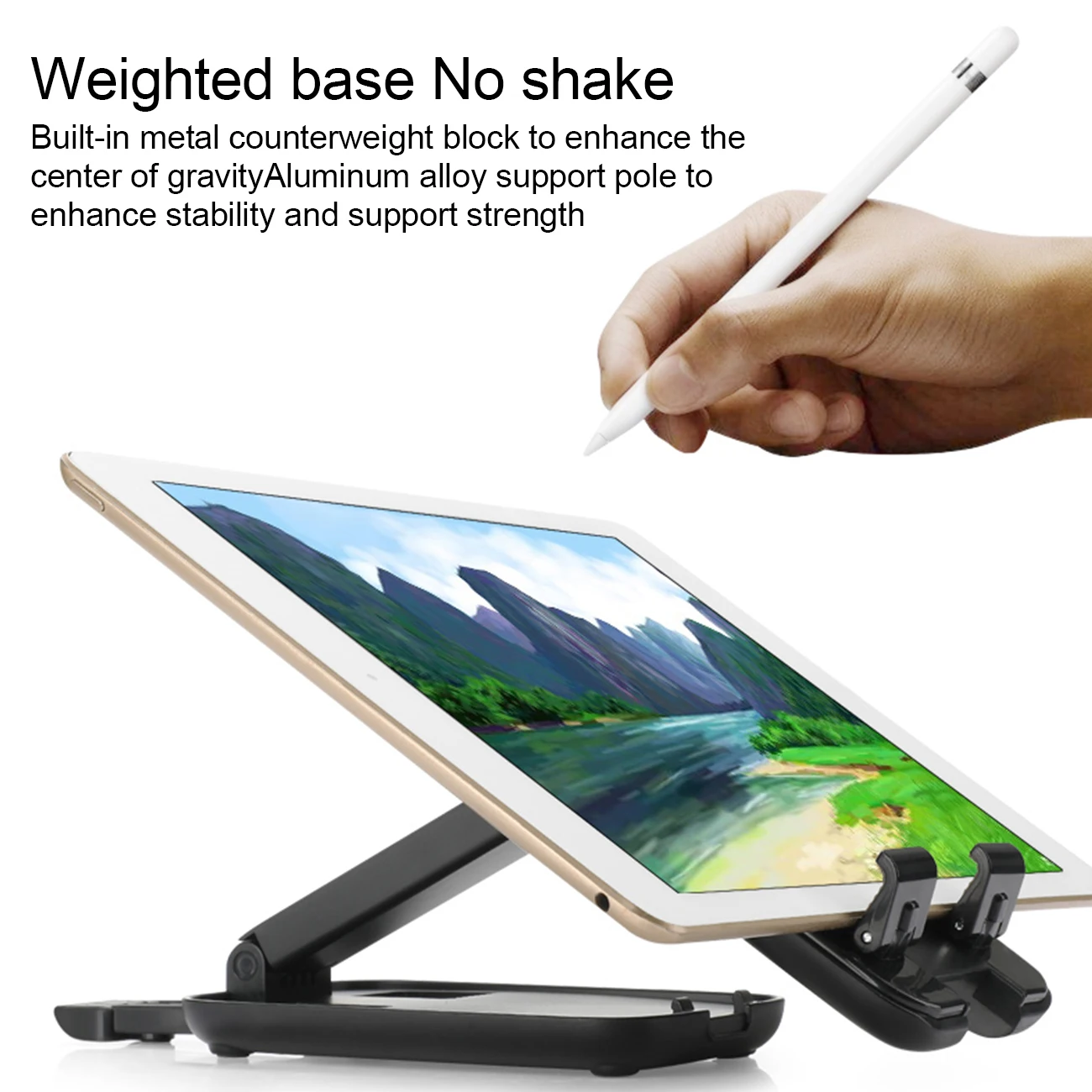 

Cell Phone Stand Adjustable Mini Folding Desktop Phone Holder Compatible with All Mobile Phones For iPad Tablet