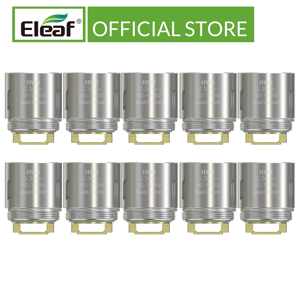 10 шт./лот оригинал Eleaf HW4 четырехцилиндровый 0 3 Ом головка 40-110 Вт используется для