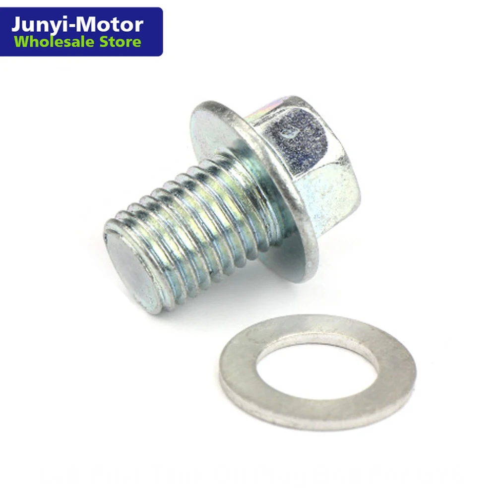 1 шт. для GY6 левый топливный бак двигатель масляная заглушка болт + прокладка m12x15