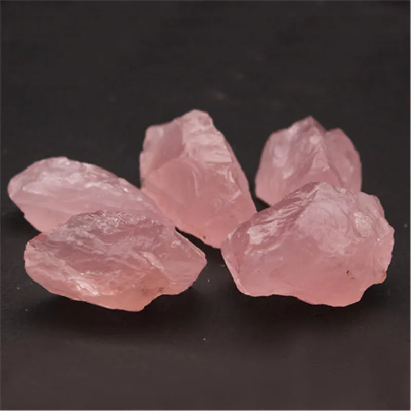 

Natural Pink Rose Quartz Crystal Stone Rock Chips Lucky Healing Natural Stones and Minerals Health Decoration Furnishing article