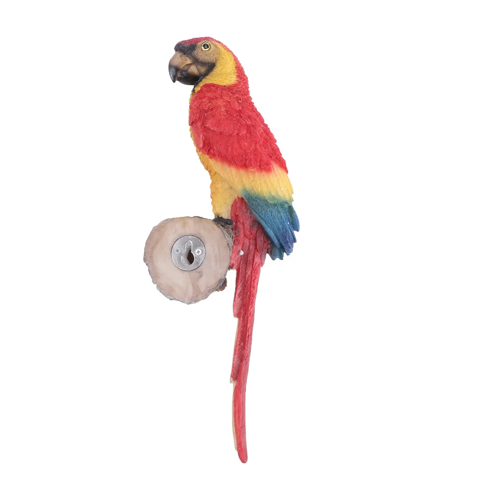 

1PC Garden False Parrot Ornament Yard Bird Tree Pendant Pastoral Style Pendant