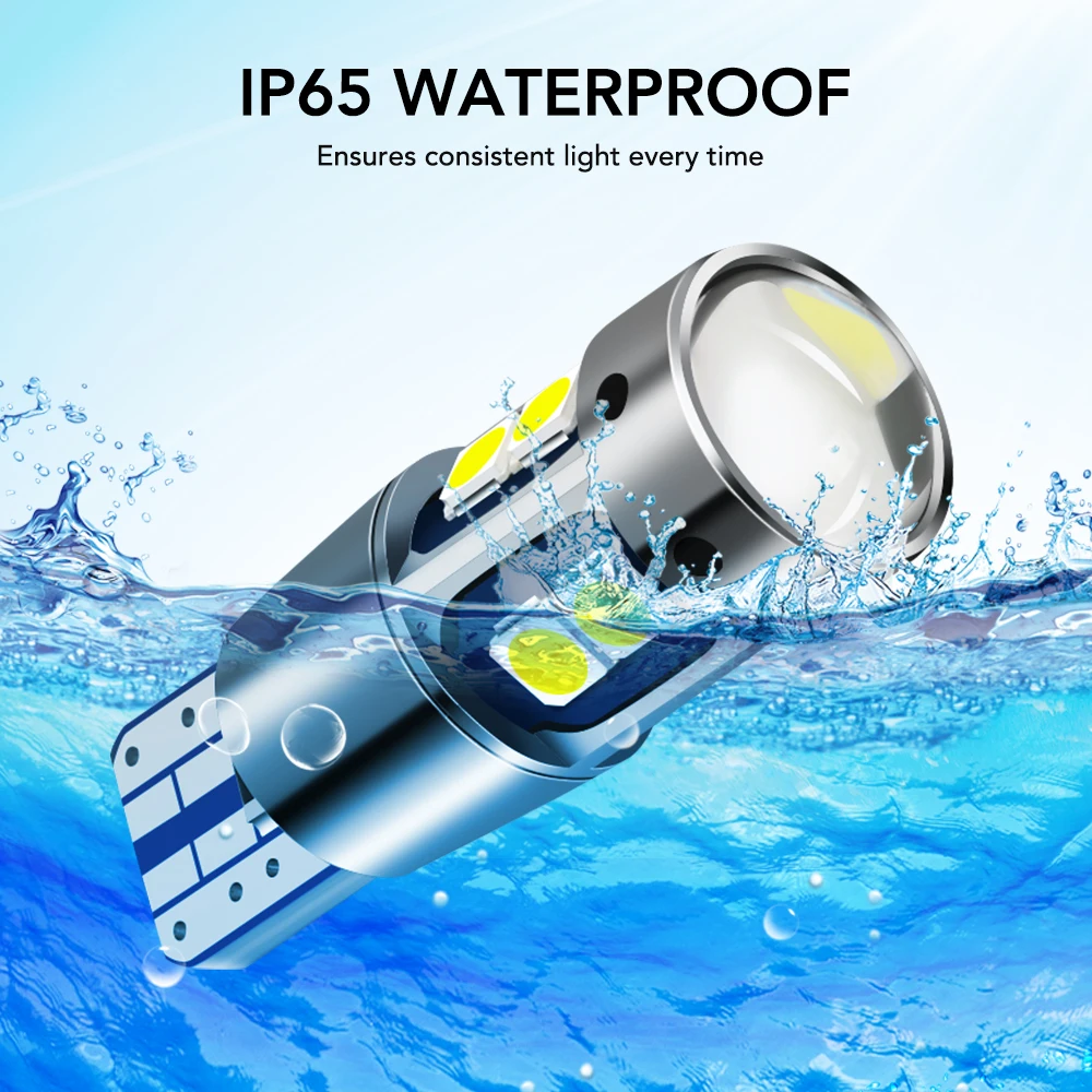 Супер яркий светодиодный индикатор T10 W5W парковочные фары автомобиля 2 шт.