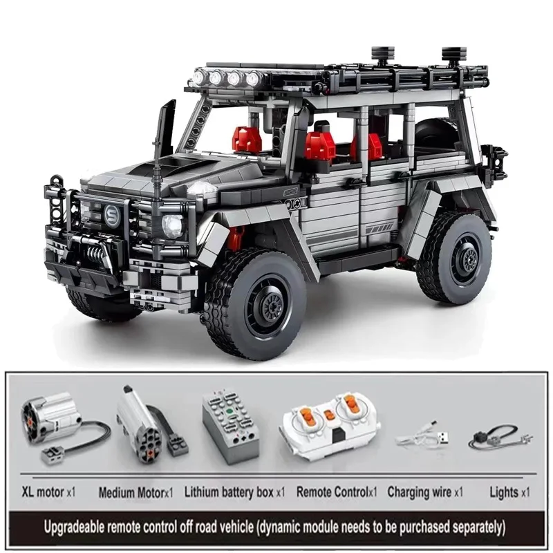 

1852pcs high-tech Off-Road Racing Car Building Blocks Creator G 500 MOC Remote Control Super Vehicle Bricks Toy For Children Boy