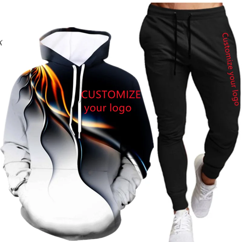 

Tracksuit Men Sets Winter Hoodies Pants 2 Piece Set 2021 Running Hoody Mens Brand Sweatshirt Sport Joggers Sweatpants Suit Male