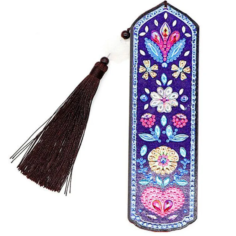 Новинка 5D Сделай Сам алмазная живопись особой формы кожаная Закладка вышивка