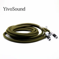 yivosound hifi audio copper silver plating signal line rca for cd power amplifier connecting cable