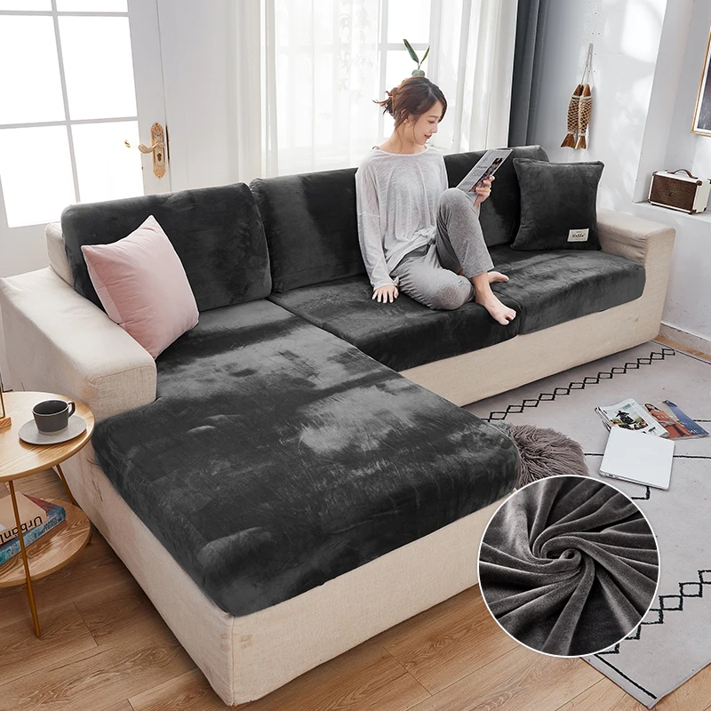 Толстый Бархатный Чехол Meijuner для дивана однотонный чехол эластичный