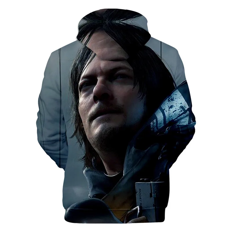 Толстовки с капюшоном с 3D принтом игры «Death Stranding», повседневные толстовки Harajuku, пуловер с капюшоном, топ для мужчин и женщин на Хэллоуин, Disrfaz Lovers