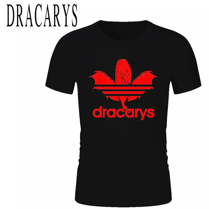 DRACARYS/брендовая Футболка с принтом Игры престолов футболка новинка 2019 Мужская
