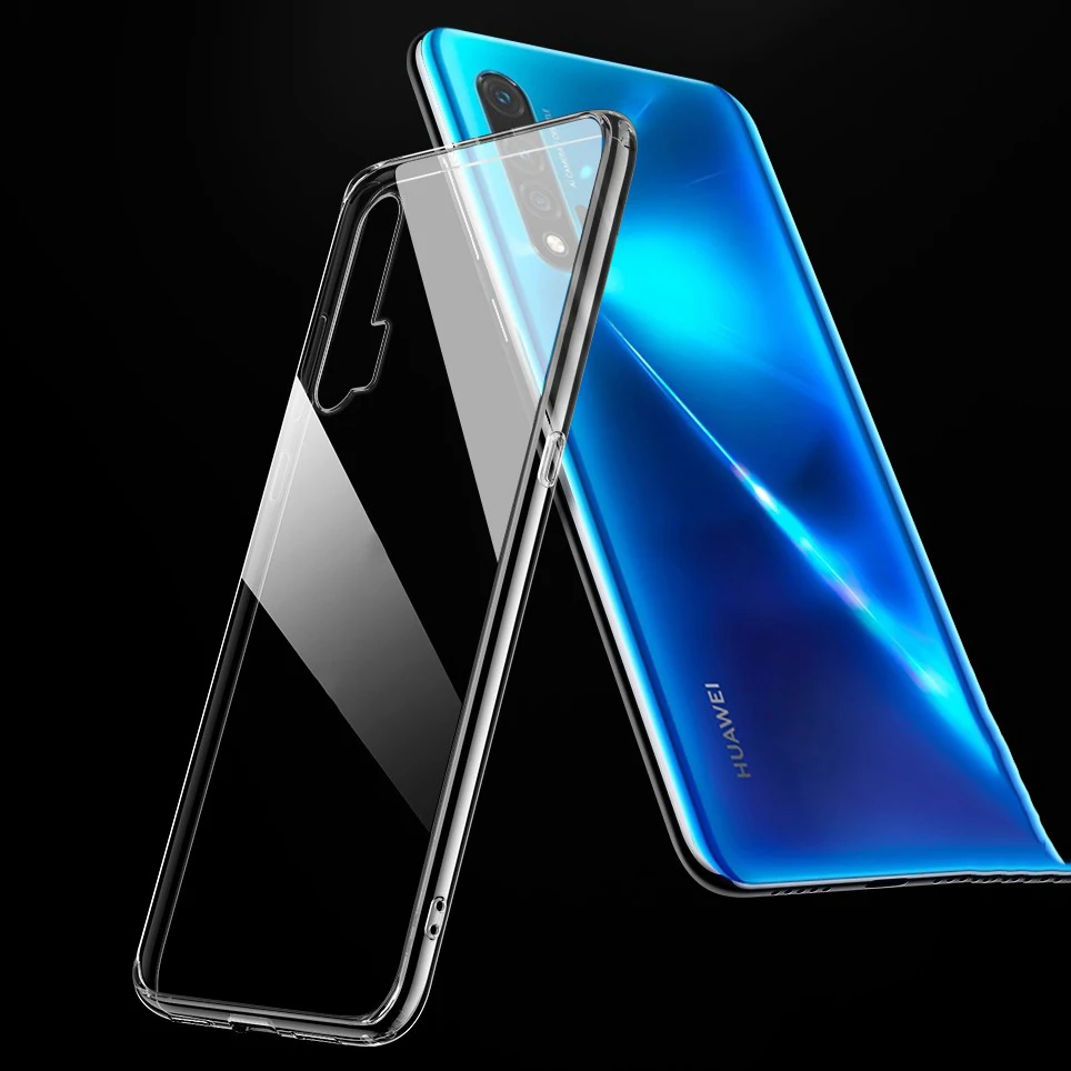 Чехол для Huawei Nova 6 тонкий мягкий прозрачный чехол из ТПУ 5G Nova6 SE | Мобильные