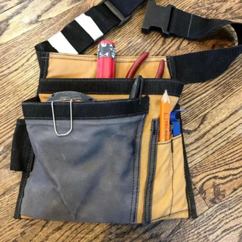 

Tools Bag Organizer Portable High-Capacity Waist Hanging Belt Bag Multi Function Tools Pocket Pouch Electrician Tools Bag Holder