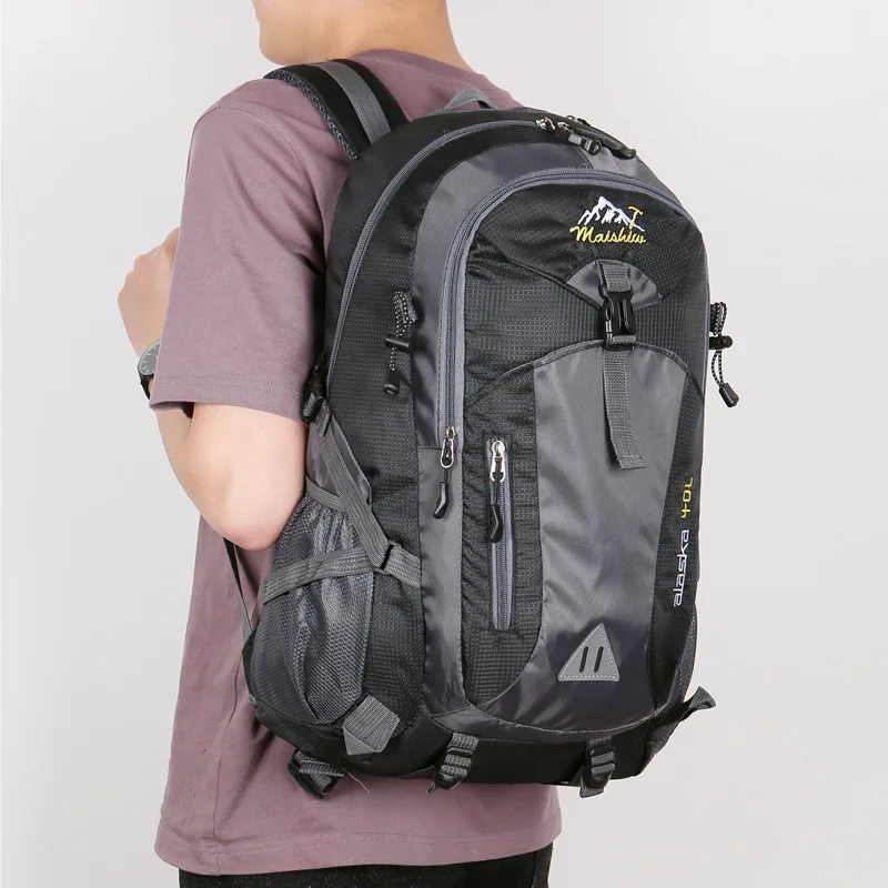 

40L Laptop 15.6 inch Men unisex backpack Outdoor travel pack cycling fishing Hiking Climbing Camping sport bag pack for male