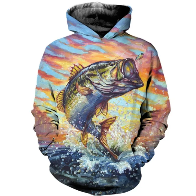 

The latest fun fishing series horse men's / women's 3D printed Hoodie / casual zipper Hoodie / hip hop Harajuku Sweatshirt