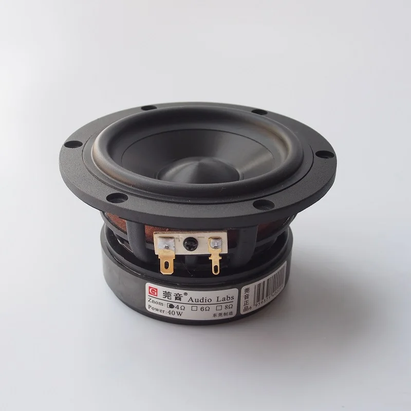 1 шт. Аудио Labs 4 '' Hi Fi Среднечастотный динамик драйвер керамики одетый Алюминий