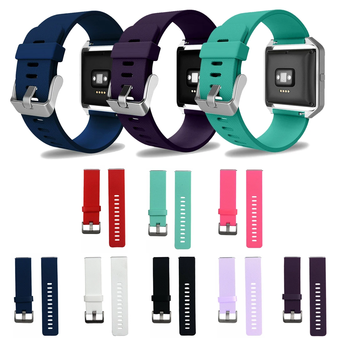 For Fitbit Blaze Band S/L Replacment Wristband Bracelet Belt Silicone Strap Quick Release with Spring Bar Replacement Sport | Наручные