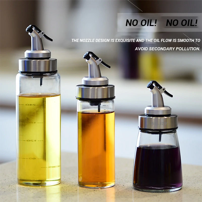 Диспенсер оливкового масла бутылки соус уксус приправа стеклянный контейнер для