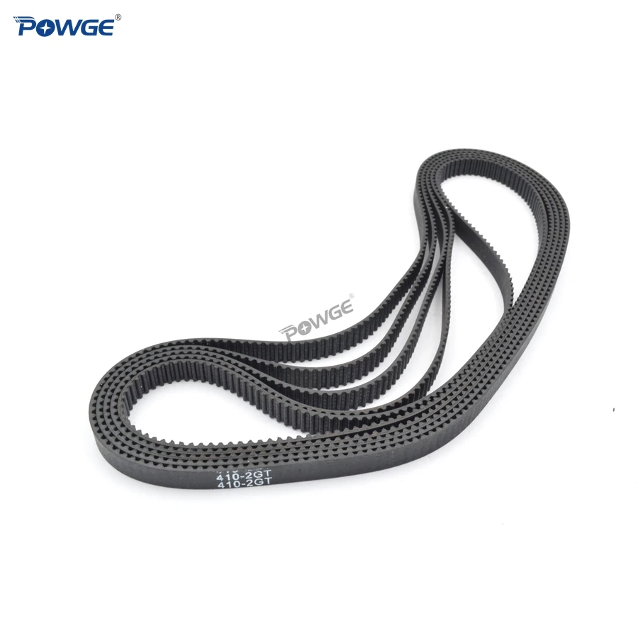 POWGE 2MGT 2 м 2GT синхронный ремень ГРМ длина шага 400/406/410/420/430 Ширина 3/6/9/15 мм зубов 200 203