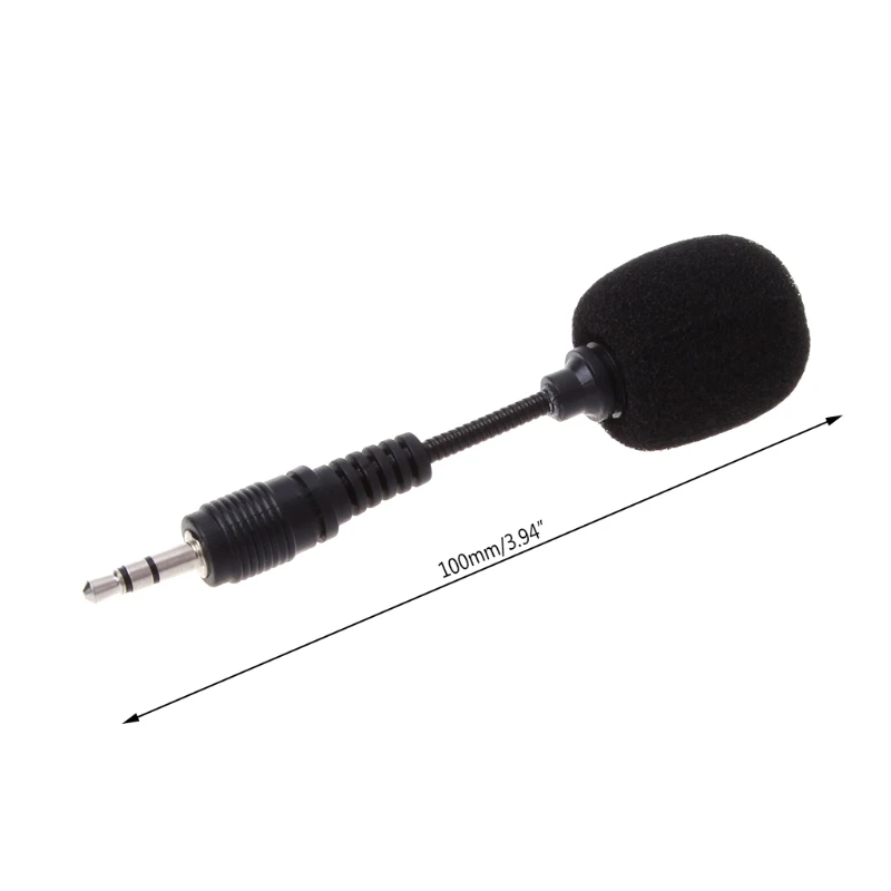 

OOTDTY Mobile phone Mini 3.5mm Interface Flexible Microphone Stereo For iPhone Android