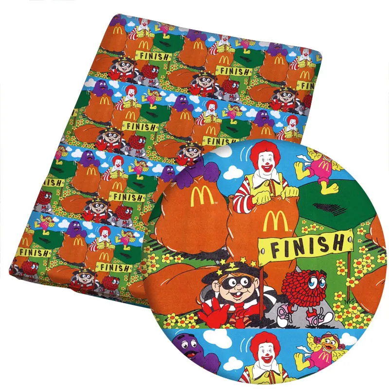 

Diy patch polyester cotton printing sewing craft supplies polyester printing Christmas cartoon anime children quilt 50 * 140cm