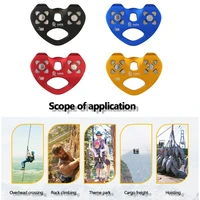 ropeway double slide outdoor zipline high altitude transportation ropeway pulley with ball bearing rock climbing accessories