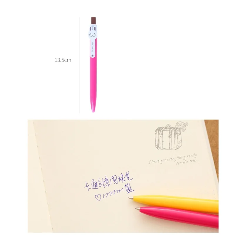 20 шт./лот мультфильм шариковая ручка 0 5 мм голубого цвета Написание Шариковая с