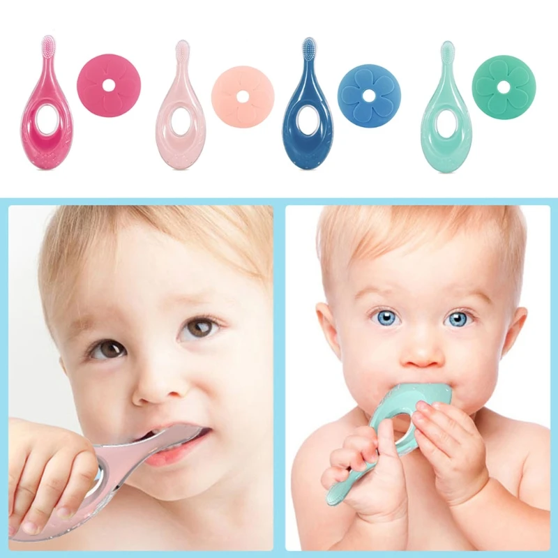 

1pc Kids Soft Silicone Training Toothbrush Newborn Baby Children Dental Oral Care Tooth Brush Tool Kids Teething Teether