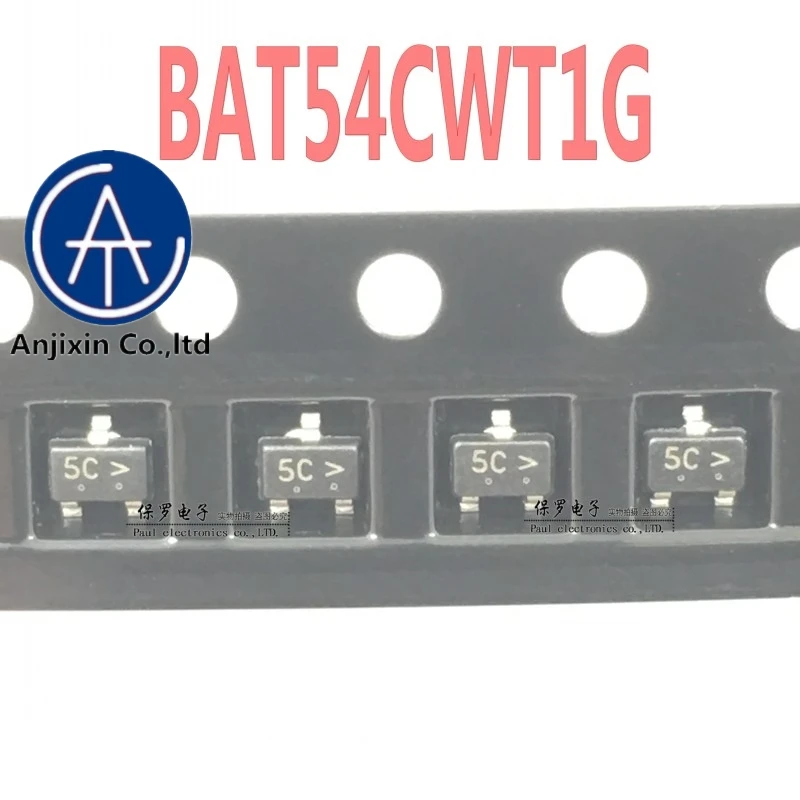 10 шт. 100% оригинальный новый диод Schottky BAT54CWT1G BAT54 Шелковый экран 5C SOT-323, в наличии