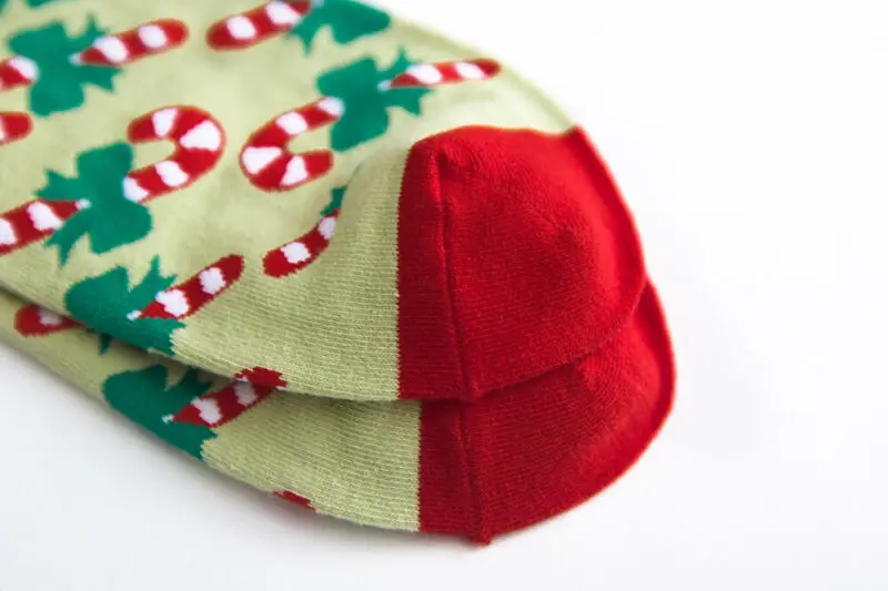 Мужские и женские рождественские носки подарок Санта-Клауса детские забавные