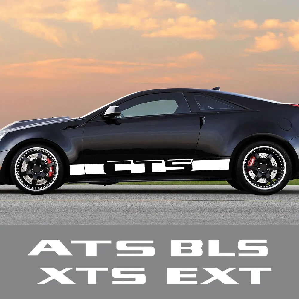 

2 шт., автомобильные наклейки на двери для Cadillac ATS BLS CT4 CT5 CT6 CTS Escalade EXT SLR SLS SRX STS XLR XT4 XT5 XT6 XTS
