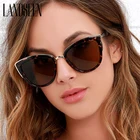 2021 Модные солнцезащитные очки кошачий глаз женские брендовые дизайнерские винтажные женские очки ретро кошачий глаз солнцезащитные очки для женщин Oculos UV400