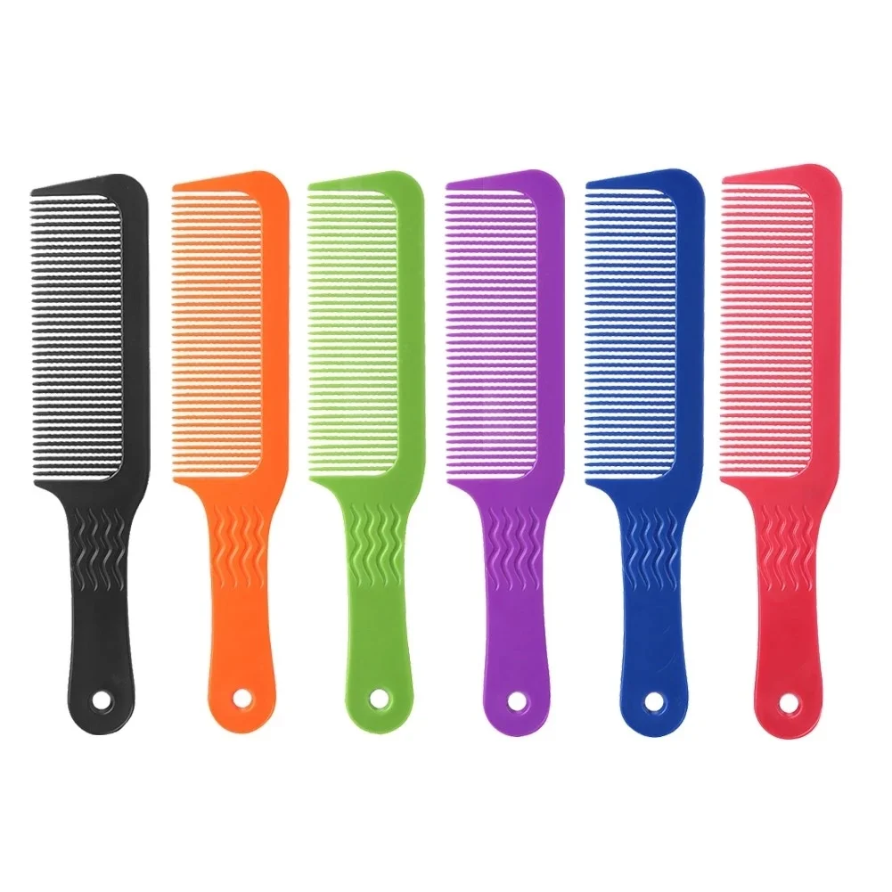 

1 Pcs 3D Hairdressing Clipper Comb Anti Slide Handle Barber Carbon Antistatic Haircut Comb Stick Hair For Professional Use