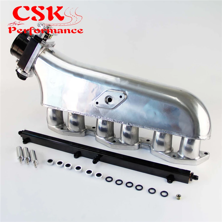 Впускной коллектор + Топливная рейка Корпус дроссельной заслонки 90 мм W/ TPS