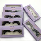 Оптовая продажа 3D натуральный мех норки наращивание ресниц ручной работы пересечения ресницы отдельные полосы густые ресницы натуральная длина Ресницы