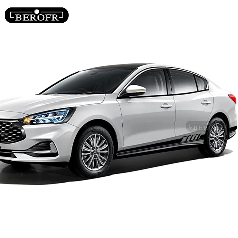 2 шт. автомобильные боковые полосы для Ford Focus 3 1 MK2 MK3 Fiesta Mondeo Fusion Explorer Escape Shelby Edge