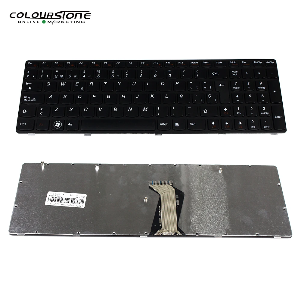 SP Клавиатура для Lenovo G580 Z580 G580A V580A Z580A G580AH G580AM G580G G585 G585A G585AR G590 испанская черная