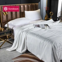 sondeson luxury high grade 100 natural silk white quilt duvet filling silk comforters for summer winter queen king home bedding